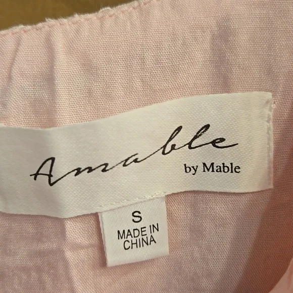 Amabelle By Mabel Eyelet Lace Puff Sleeve Crop Top & Skirt Set Size Small - Picture 7 of 12